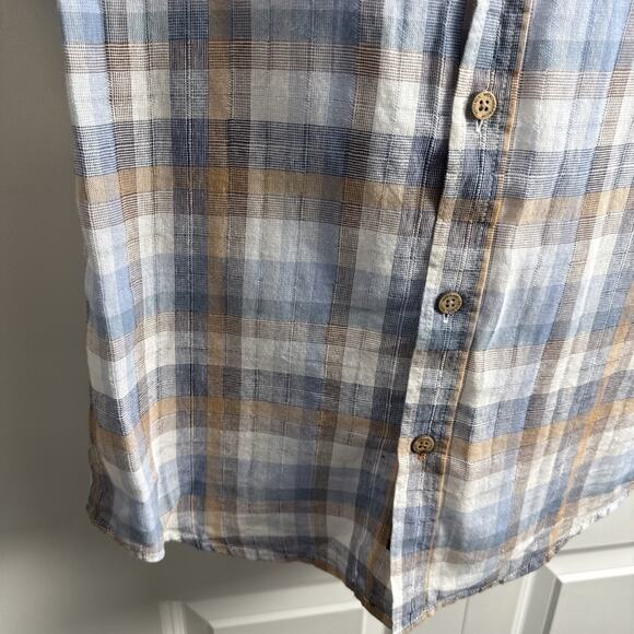 Weatherproof Vintage Mens Small Plaid Short Sleeve Button Down Shirt Spring NWT - Picture 3 of 11